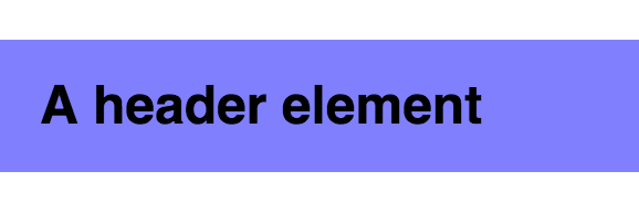 A header element