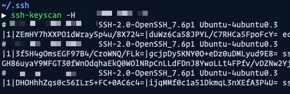 inserted ip address result