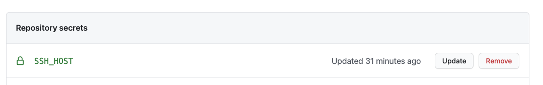add IP address to github secrets