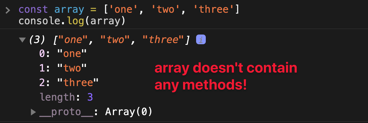Array doesn't contain method.