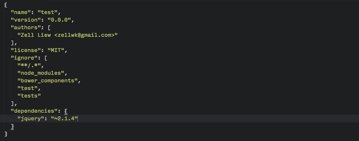 bower json