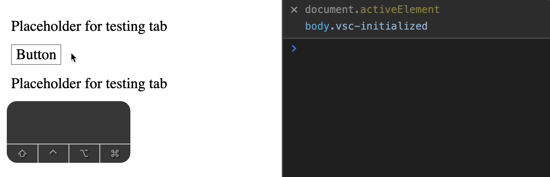 Next element gets focus when you tab