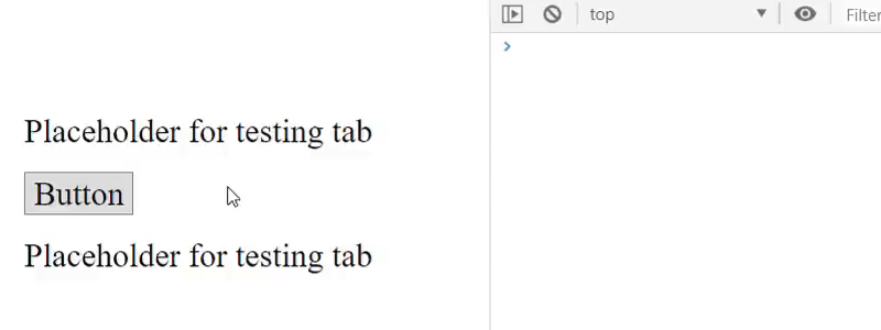 The button gets focus when you click on it.