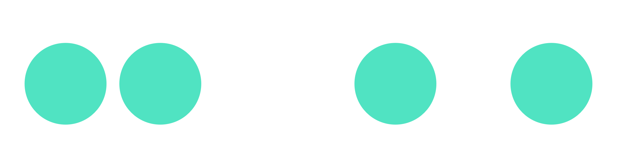 Two groups of circles