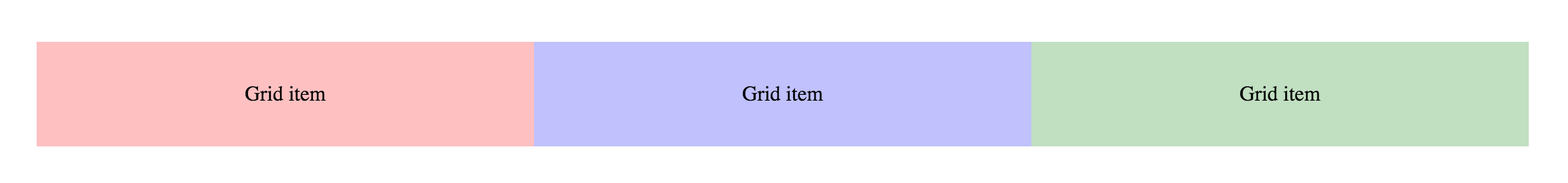 Three-column grid without gutters