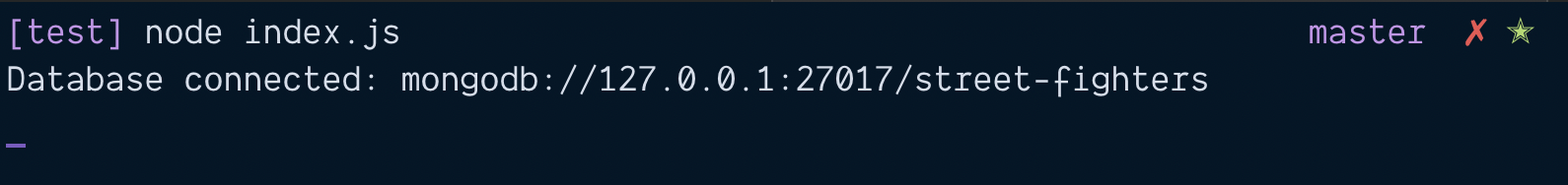 Connected to a database.