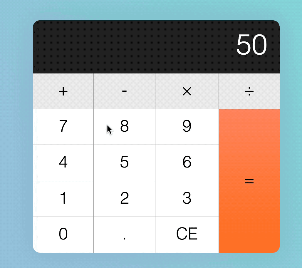 Display should show '0.' if a user hits a decimal key after an operator key