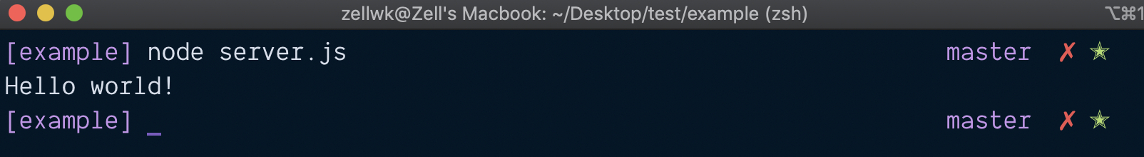 Logged helloworld environment variable in the console.