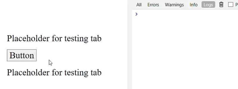 Next keypress originates from the button