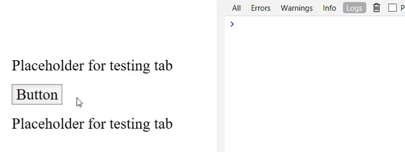Previous element gets focus when you press Shift + Tab