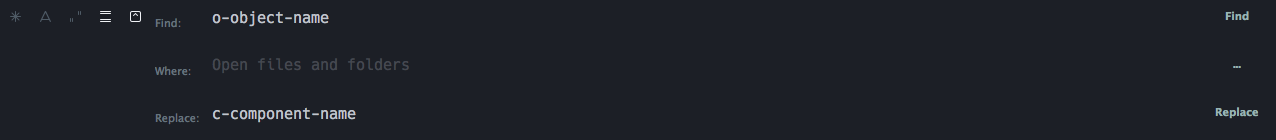 Find and replace tool in Sublime Text