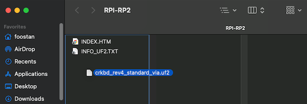 RPI-PR2 device connected to your computer