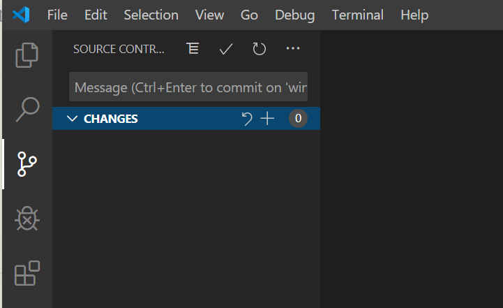 Source Control panel shows the staging area.