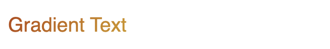Text with linear gradient set to 120 degrees.