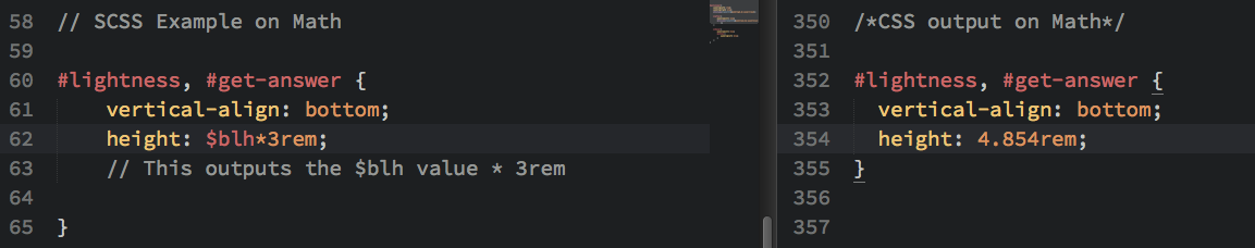 Multiplying values with Sass
