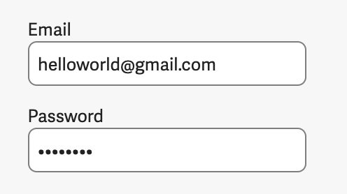 Two input fields, each with a white background and light-gray rounded border.