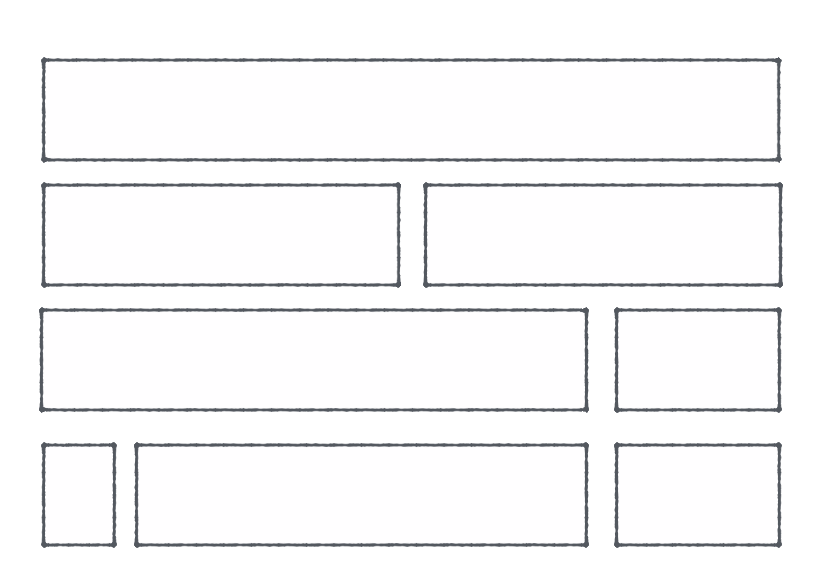 Possible layouts of a website