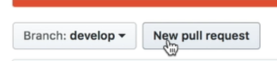 The pull request button on a forked repository