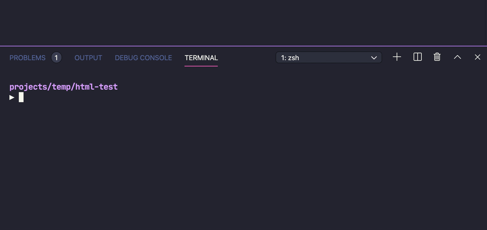 Creating new terminals with a keyboard shortcut.