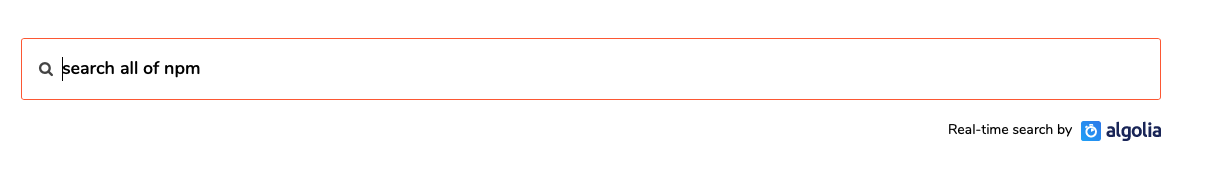 Search bar on JSDelivr