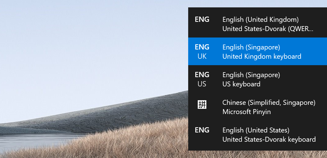 Showed the language switcher.