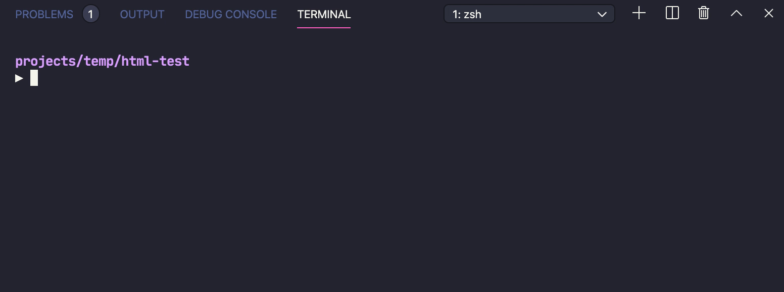 Splitting terminals with a keyboard shortcut.