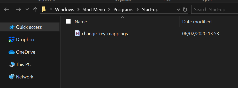 Added `change-key-mappings.ahk` to the Startup folder.