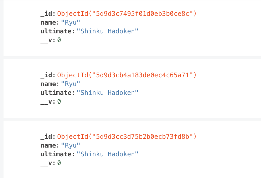 Three Ryus in the database.