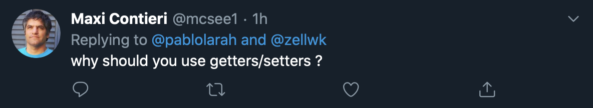 Why use getters and setters?