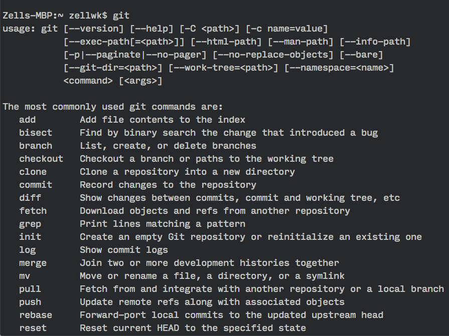 Invalid command git