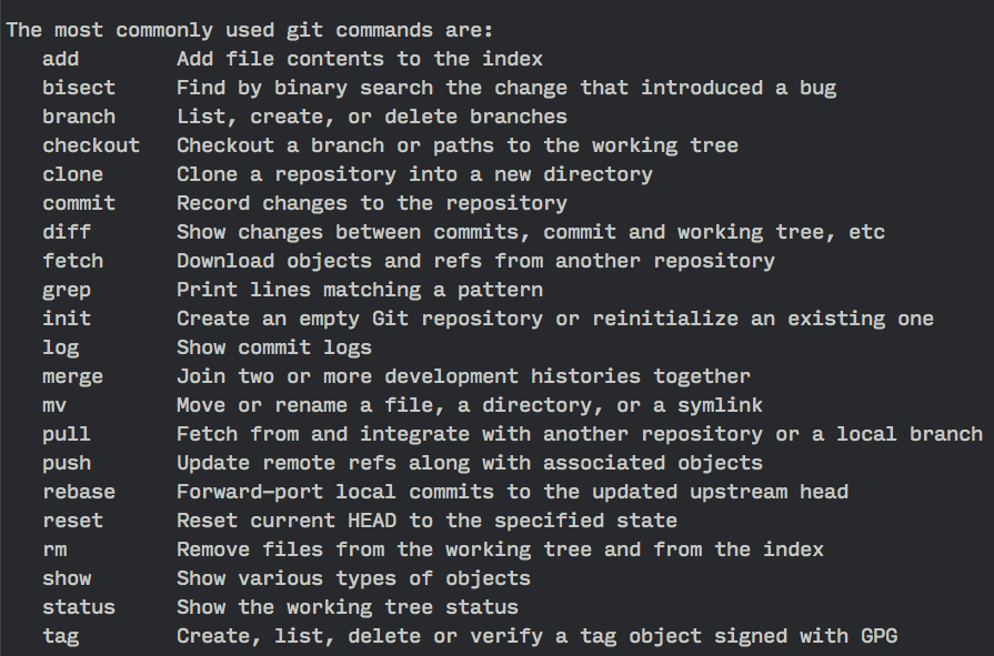 Git commands