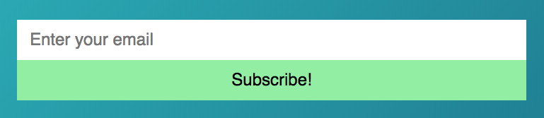 Two rows of elements. The first row is the email input. The second row is the submit button