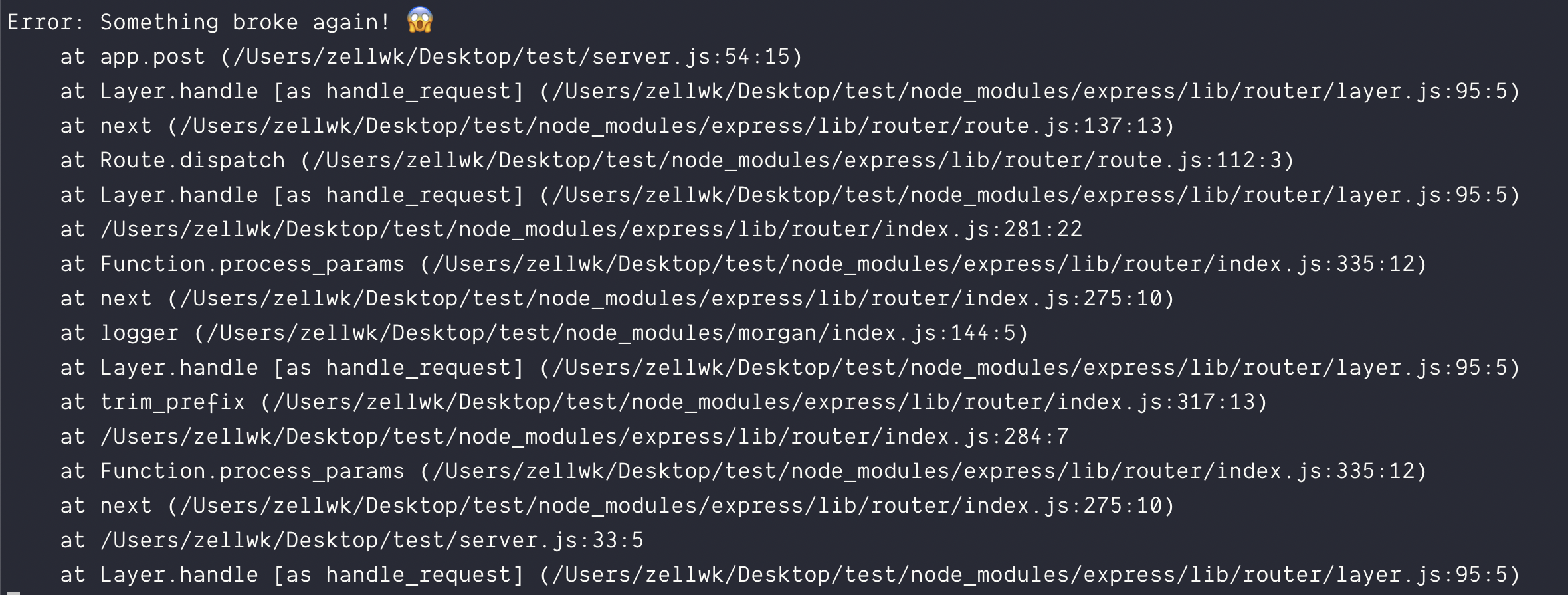 Available to handle this request. Js Express Error Handler.