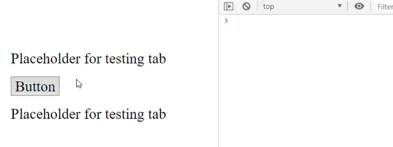 Previous element gets focus when you press Shift + Tab