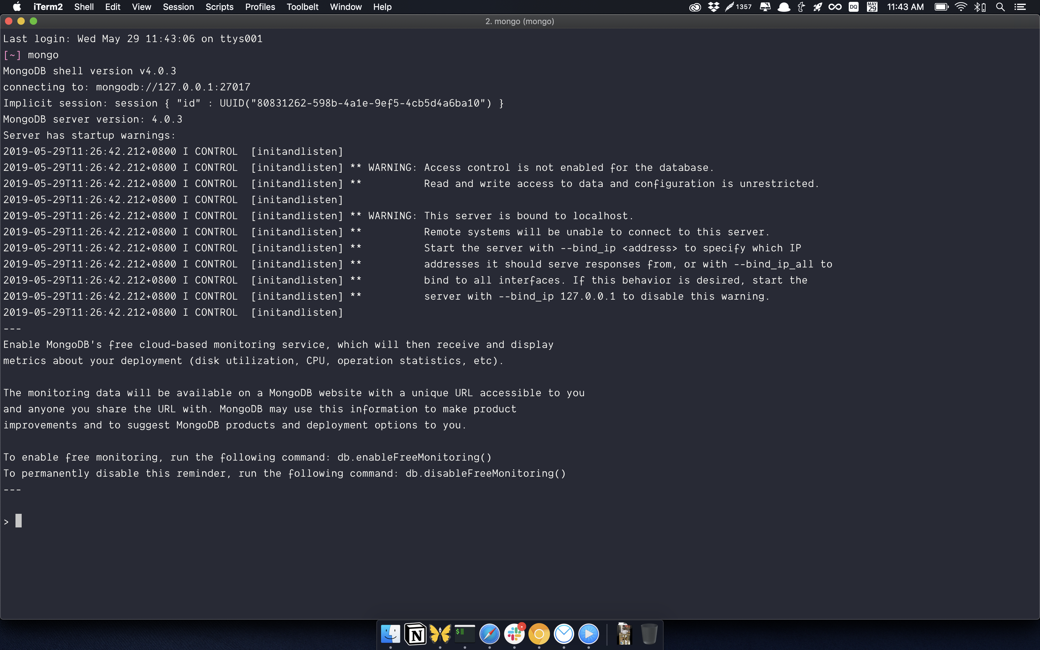 mongodb install for mac