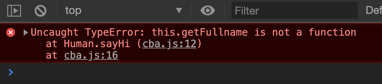 Error, this.getFullname is not a function.