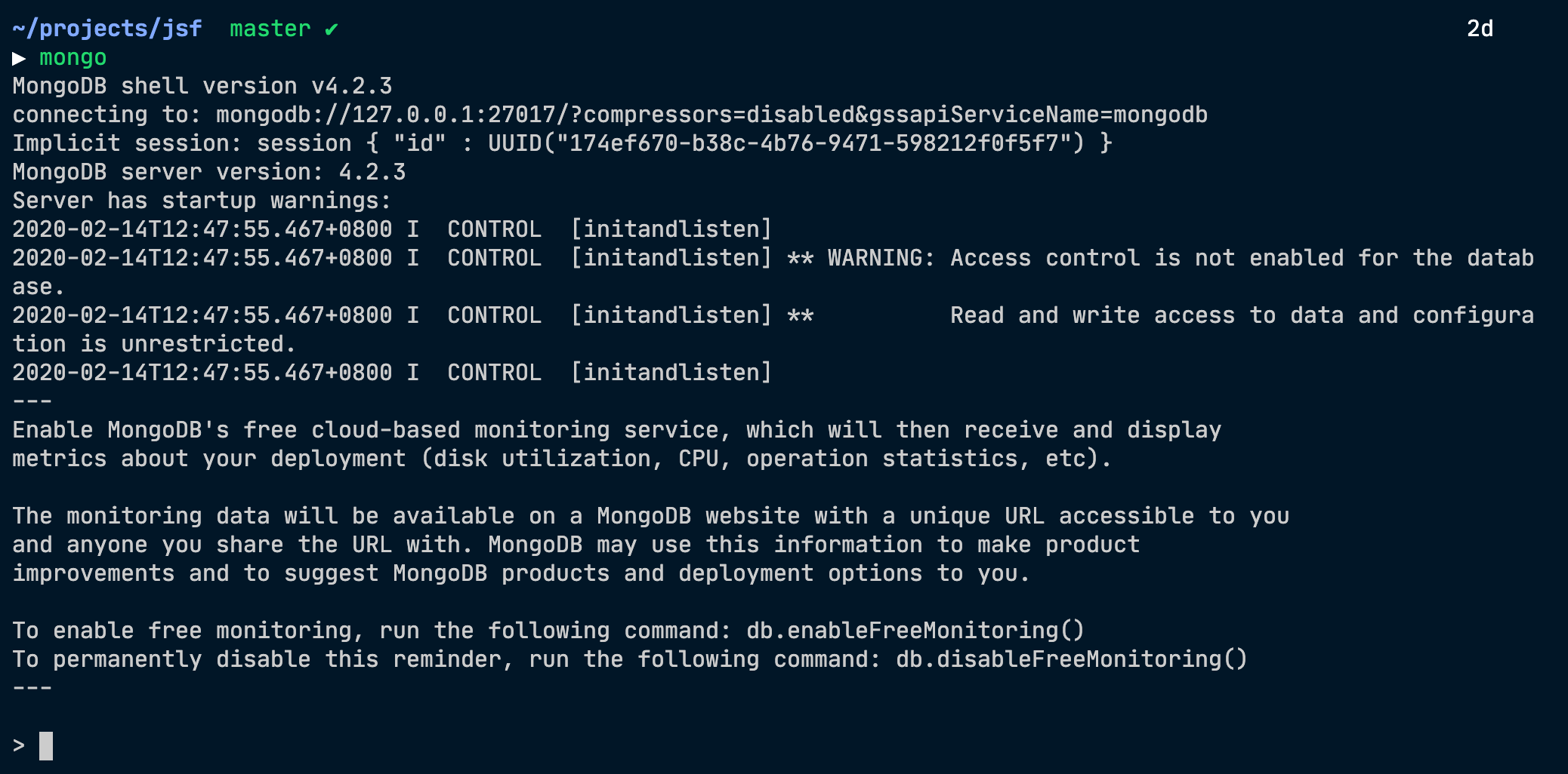 brew install mongodb 3.4