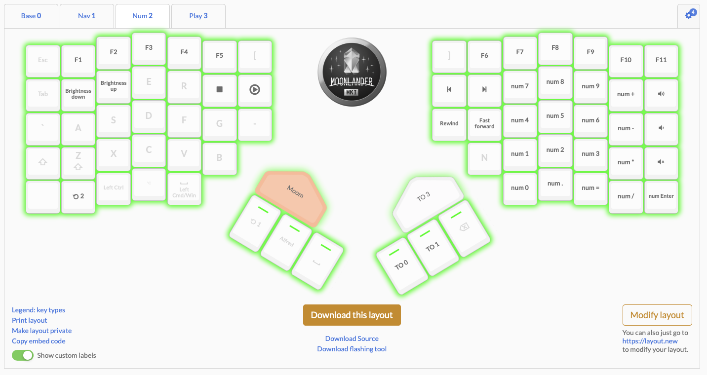 moonlander keyboard layout