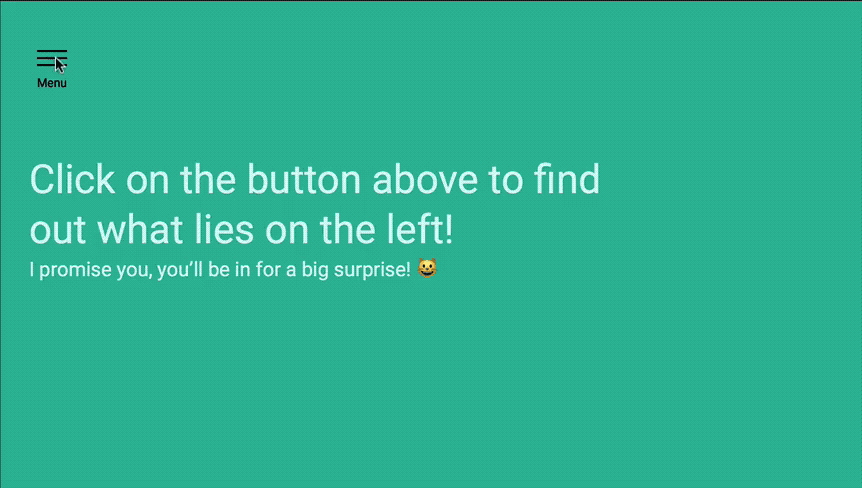 Off-canvas sidebar menu