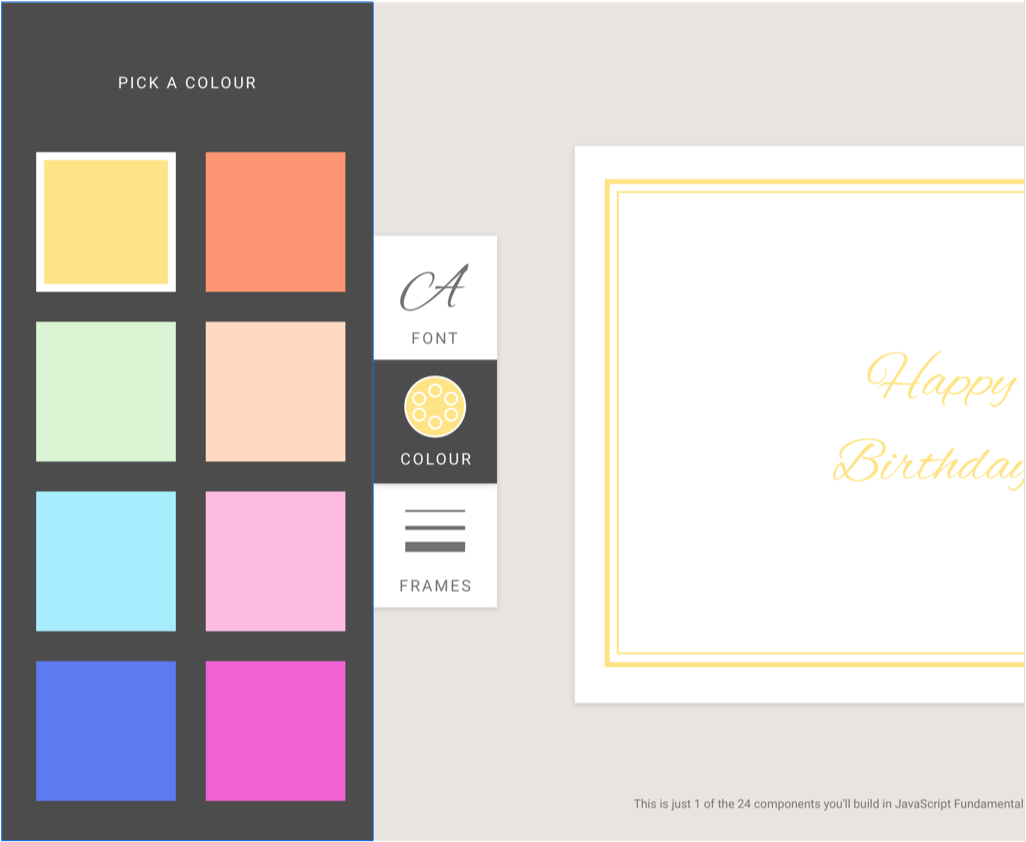 A greeting-card generator